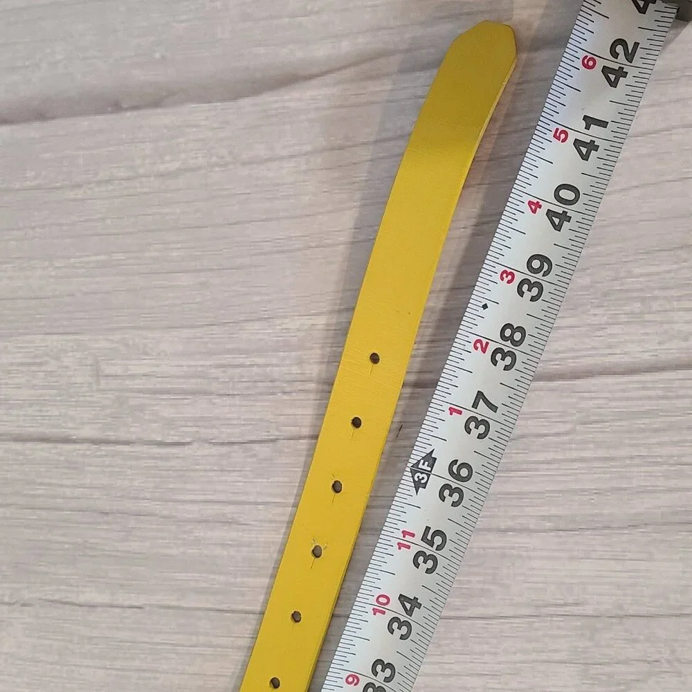 Rudolf Dassler Schuhfabrik Puma Leather Yellow Belt Hard To Find Medium 90cm